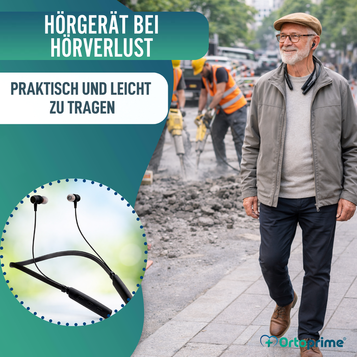 Wiederaufladbarer Hörverstärker mit Geräuschreduzierung