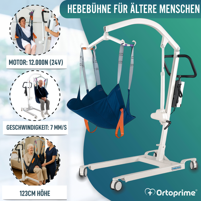 Robuste Hebebühne für Patienten mit Gurt in 2 Größen