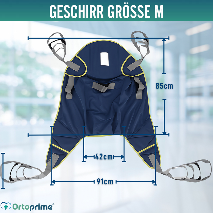 Robuste Hebebühne für Patienten mit Gurt in 2 Größen