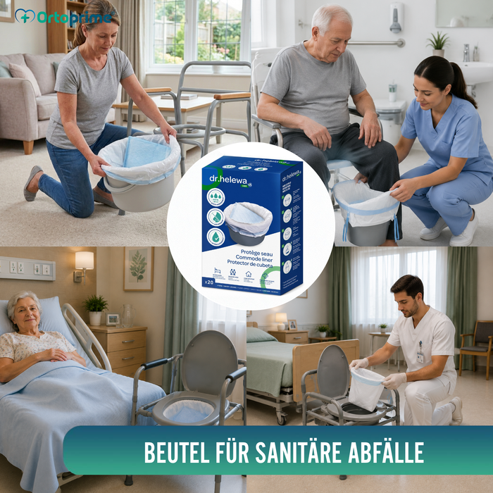 Einweg-Toilettensäcke Saugfähig | 20 Stück Pack