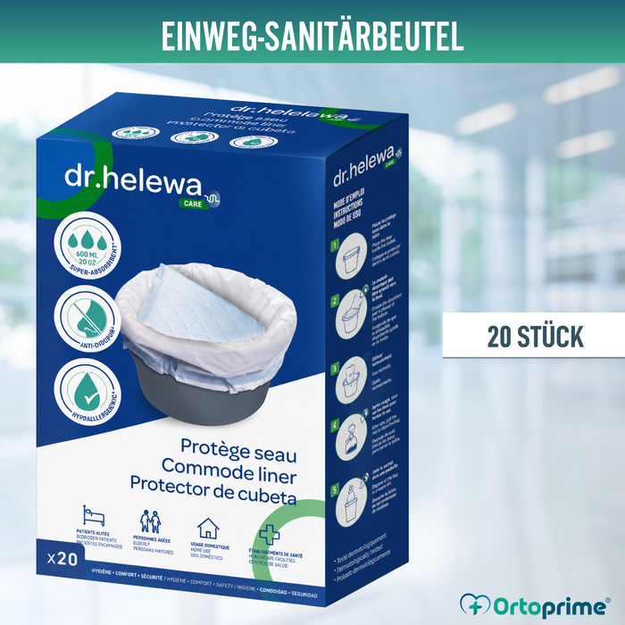 Einweg-Toilettensäcke Saugfähig | 20 Stück Pack