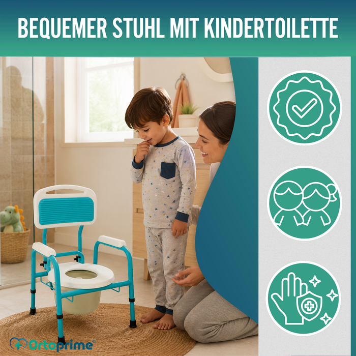 Kinder-Toilettensitz mit Reduzierer | Höhenverstellbar
