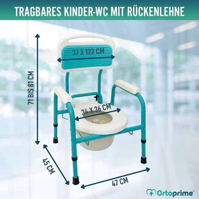 Kinder-Toilettensitz mit Reduzierer | Höhenverstellbar