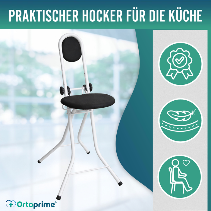 Stützstuhl mit Rückenlehne | Höhenverstellbar