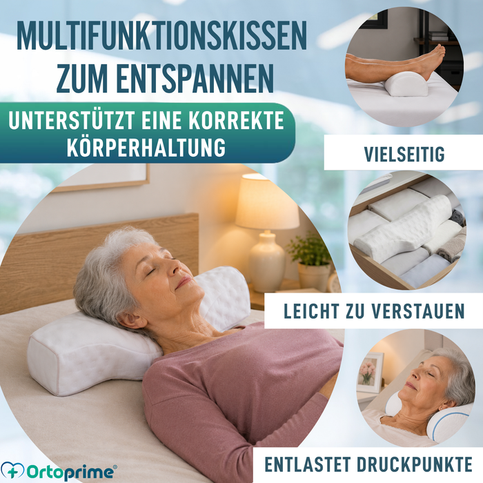 Vielseitiges ergonomisches Kissen | Nackenstützkissen, Knie und Füße