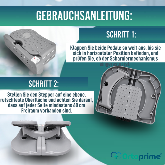 Klappbarer Mini Stepper für Senioren | Bewegungstrainer