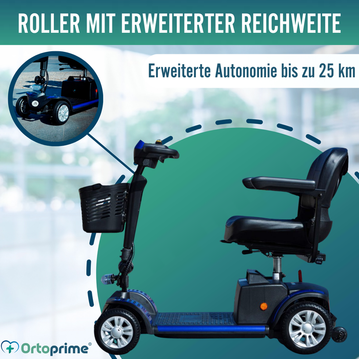 Elektrischer Scooter Kompakt & Abnehmbar | 4 Räder