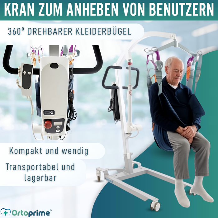 Patientenlift mit Integriertem Schnellverschlussgurt