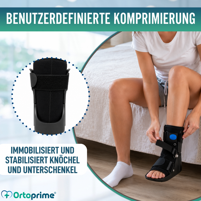 Kurzer Walker-Stiefel Beidseitig | Pneumatischer Orthesenstiefel