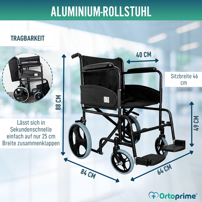 Orthopädischer Faltrollstuhl für Erwachsene