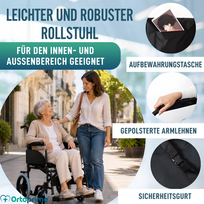 Orthopädischer Faltrollstuhl für Erwachsene