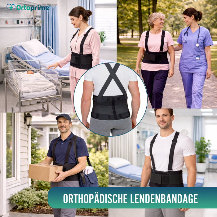 Arbeits-Lumbosakralbandage | Verstellbare Orthese