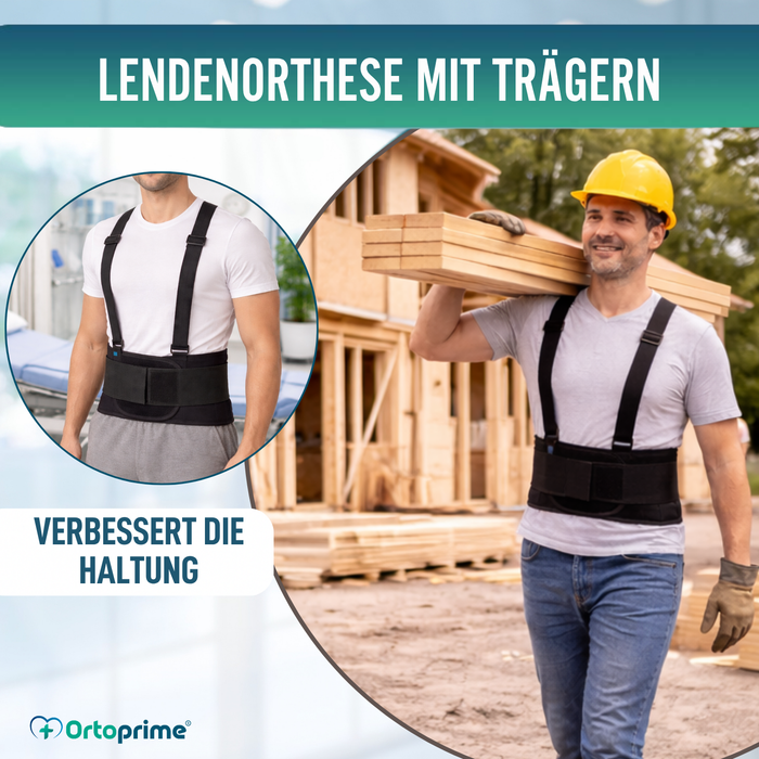 Arbeits-Lumbosakralbandage | Verstellbare Orthese