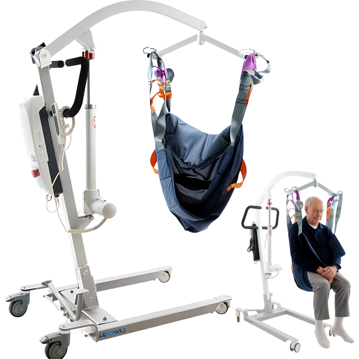 Orthopädischer Patientenlift mit Kopfstützgeschirr inkl