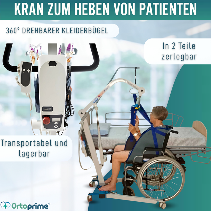Patientenlifter mit Schnellverstellbarem Gurt inkl.