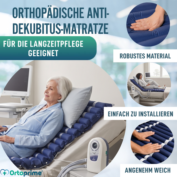 Antidekubitusmatratze mit austauschbaren Zellen und Kompressor
