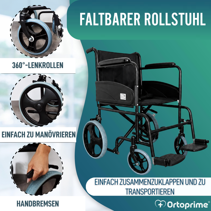 Orthopädischer Faltrollstuhl für Erwachsene
