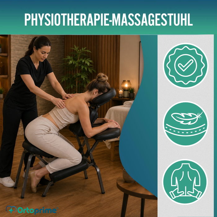 Klappbarer Massagestuhl mit Verstellbarer Kopfstütze