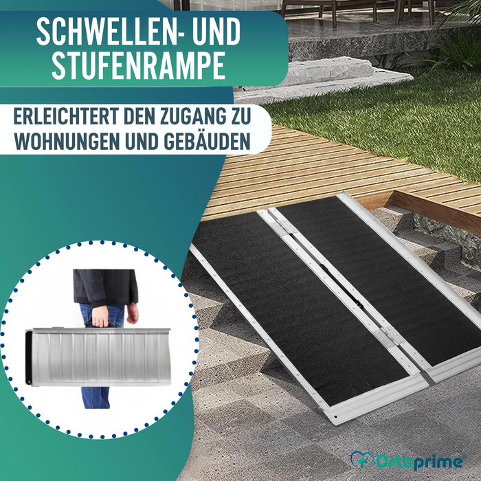 Klappbare Rollstuhlrampe Tragbare Treppenrampe