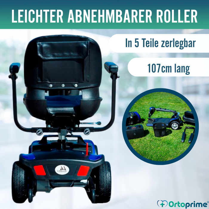 Elektrischer Scooter Kompakt & Abnehmbar | 4 Räder