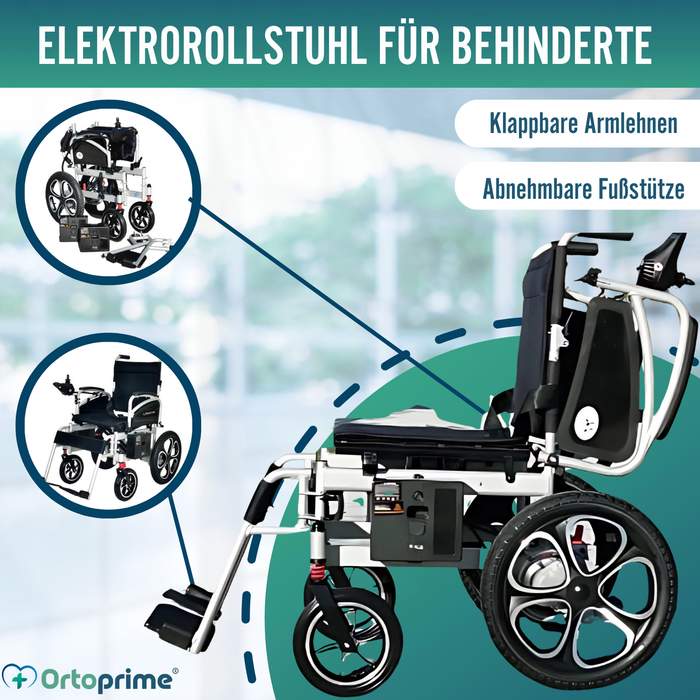 Elektrischer Rollstuhl Große Räder | Mit Lithium-Batterie