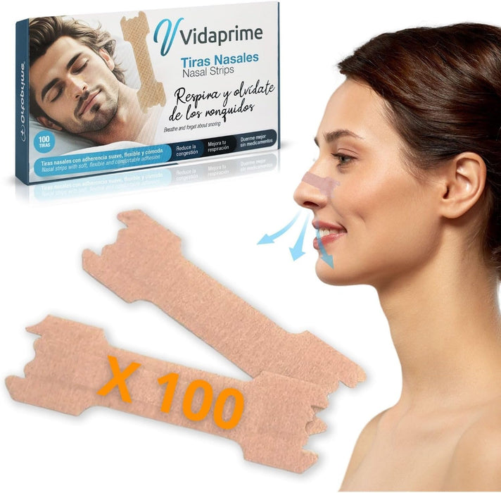 Nasale Strips gegen Schnarchen zum Schlafen | Nasal Strips 100 Stk