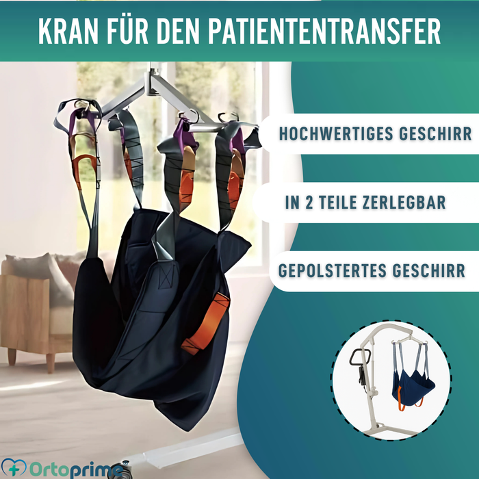 Robuste Hebebühne für Patienten mit Gurt in 2 Größen