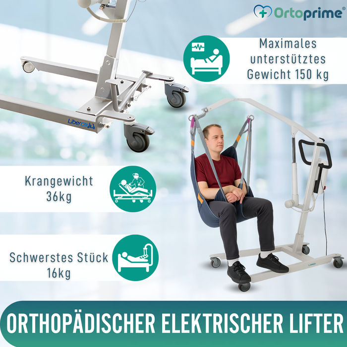 Patientenlift mit Integriertem Schnellverschlussgurt