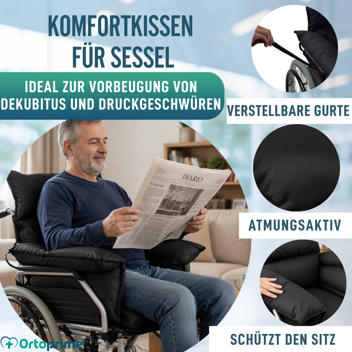 Antidekubitus-Schutzkissen für Rollstühle und Relaxsessel