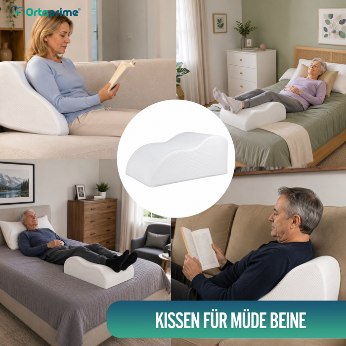 Viscoelastisches Beinkissen | Kissen mit Memory-Effekt für die Durchblutung