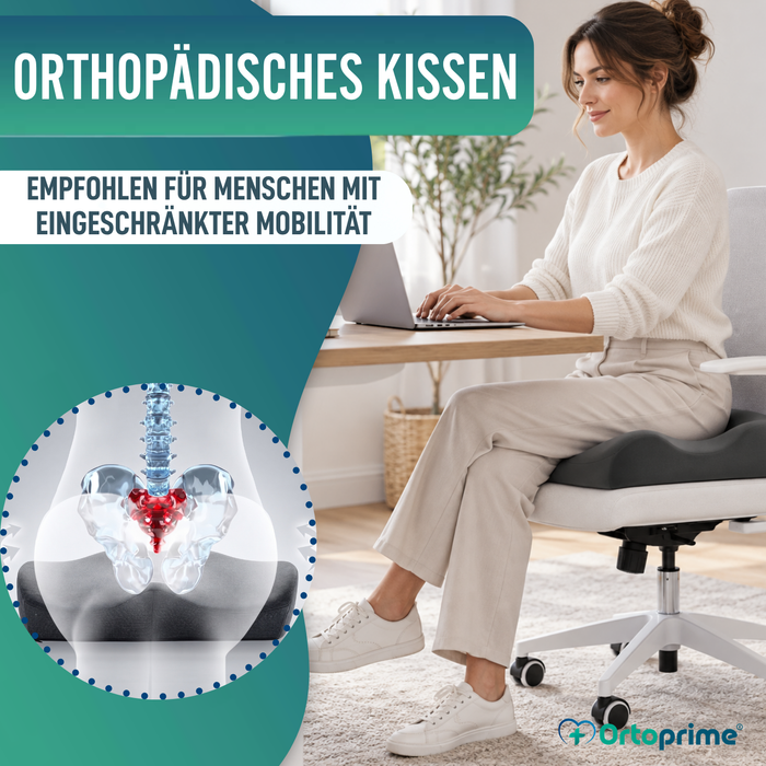 Orthopädisches Rutschfestes Sitzkissen für das Steißbein | Ergonomisch