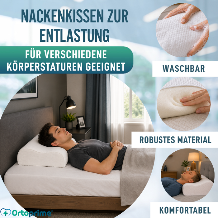Viskoelastisches Nackenkissen | Effektive Unterstützung