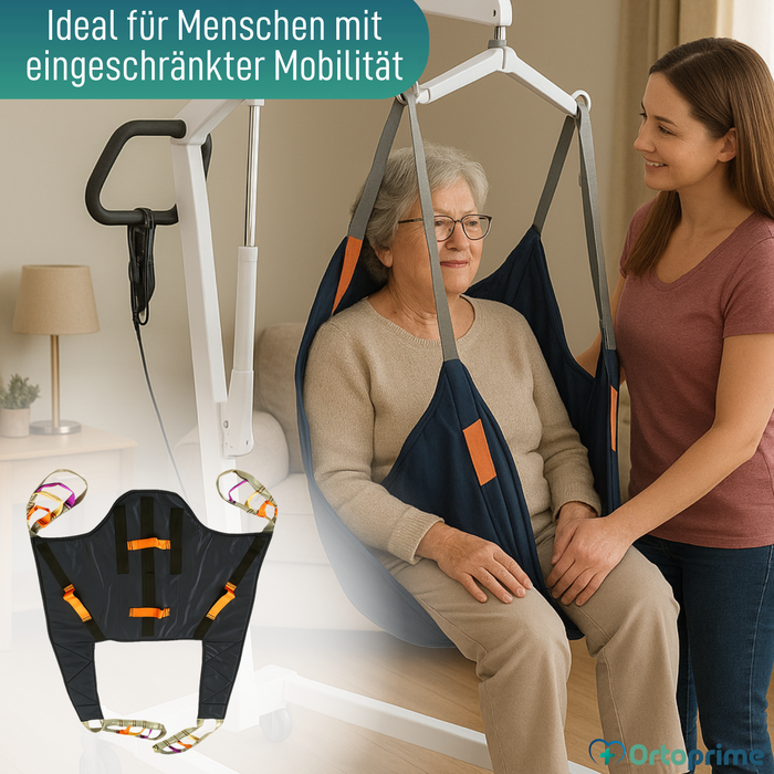 Orthopädischer Patientenlift mit Kopfstützgeschirr inkl