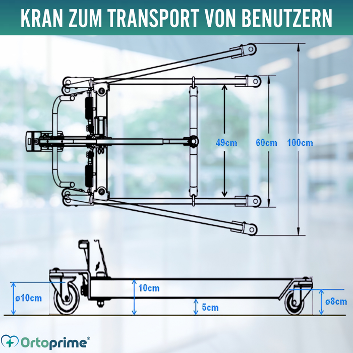 Patientenlifter mit Schnellverstellbarem Gurt inkl.