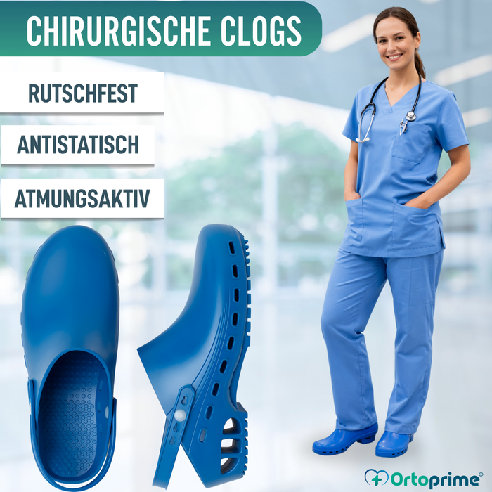 Sanitätsclogs Antirutsch | Wasserdichte Schutzfunktion
