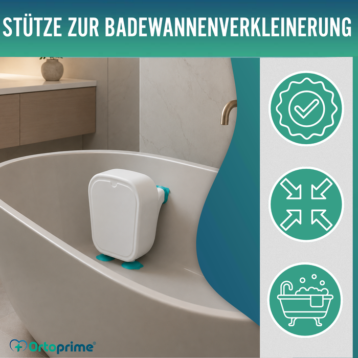 Reduzierender Badewannenständer mit Saugnäpfen | Anpassbar