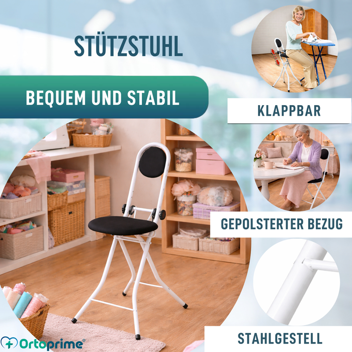 Stützstuhl mit Rückenlehne | Höhenverstellbar