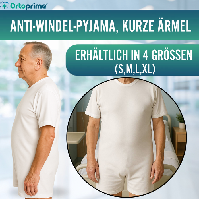 Unisex-Inkontinenz-Schlafanzug | Schlafanzug bei Inkontinenz