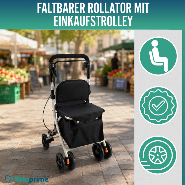Einkaufswagen mit Sitz | Hilfe im täglichen Leben