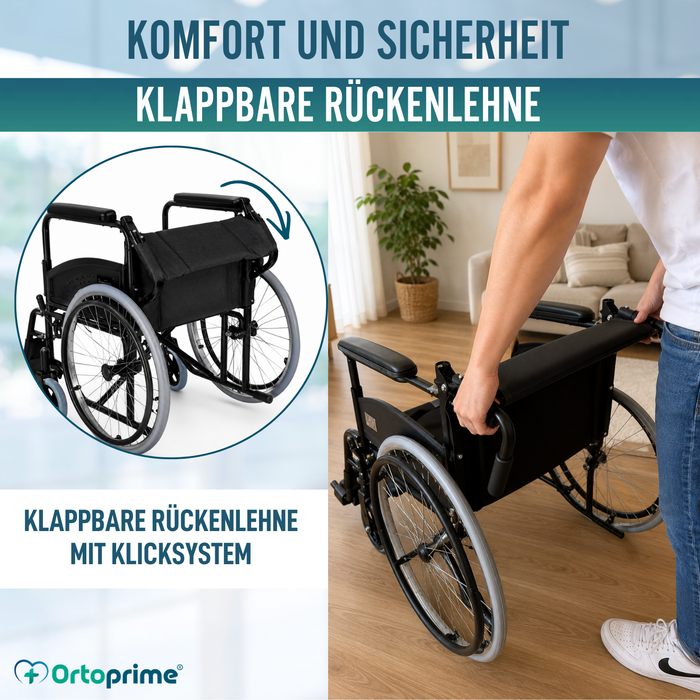 Rollstuhl Faltbar Leicht Senioren Autopropulsierbarer