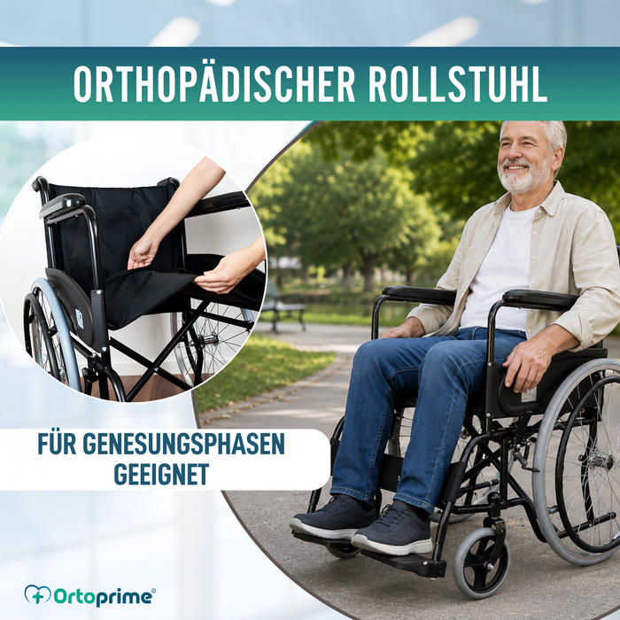 Leichter selbstfahrbarer faltbarer Rollstuhl für Erwachsene