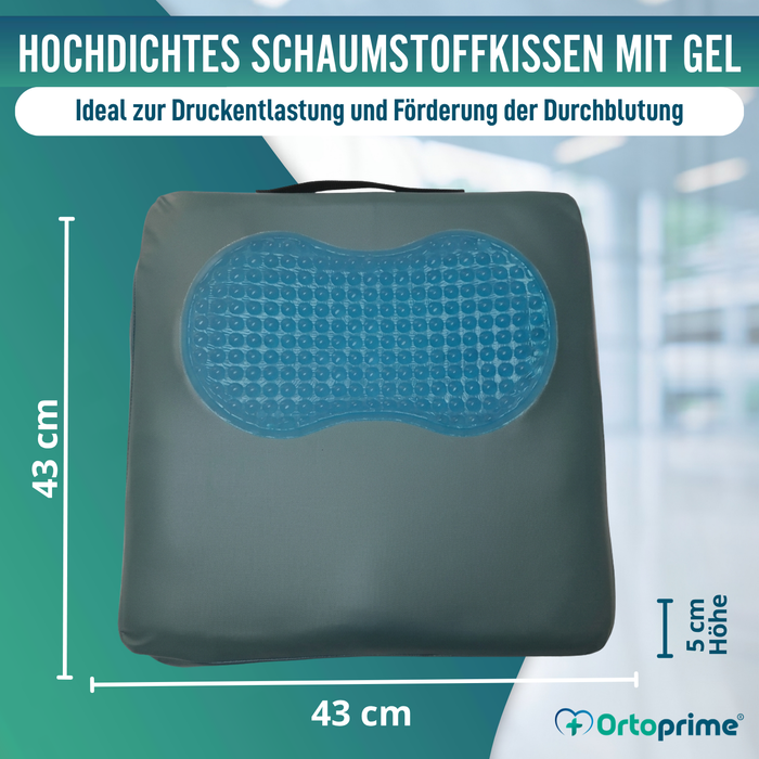 Antidekubitus Visko-Gel-Rollstuhlkissen 85 kg/m3