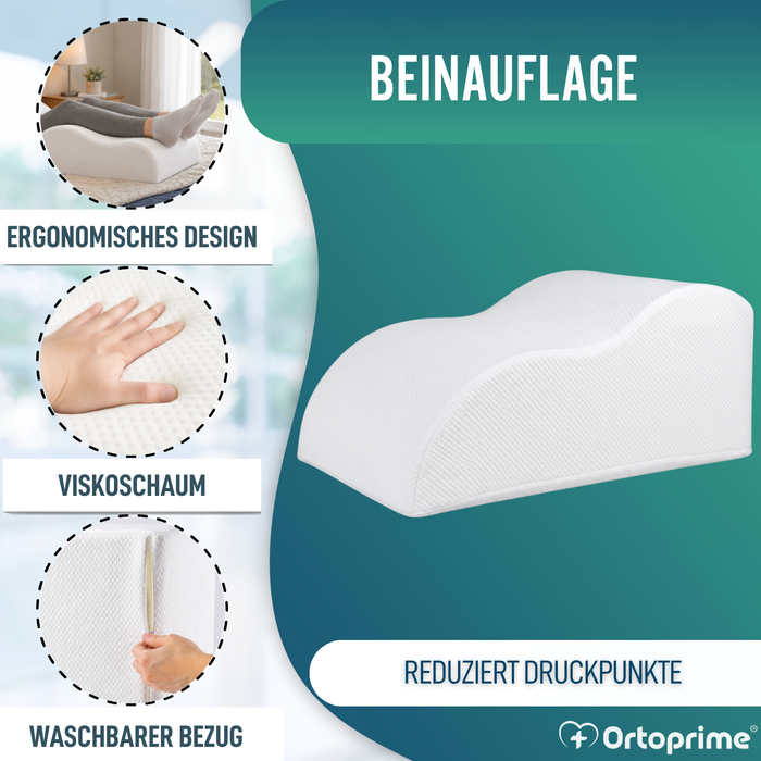 Viscoelastisches Beinkissen | Kissen mit Memory-Effekt für die Durchblutung