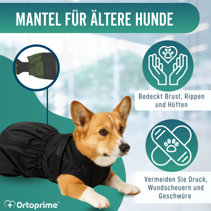 Nylonmantel für Hunde mit Bewegungseinschränkung | 6 Größen