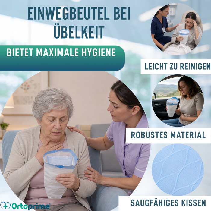 Einweg-Hygienebeutel für Erbrochenes | 20 Stück Pack