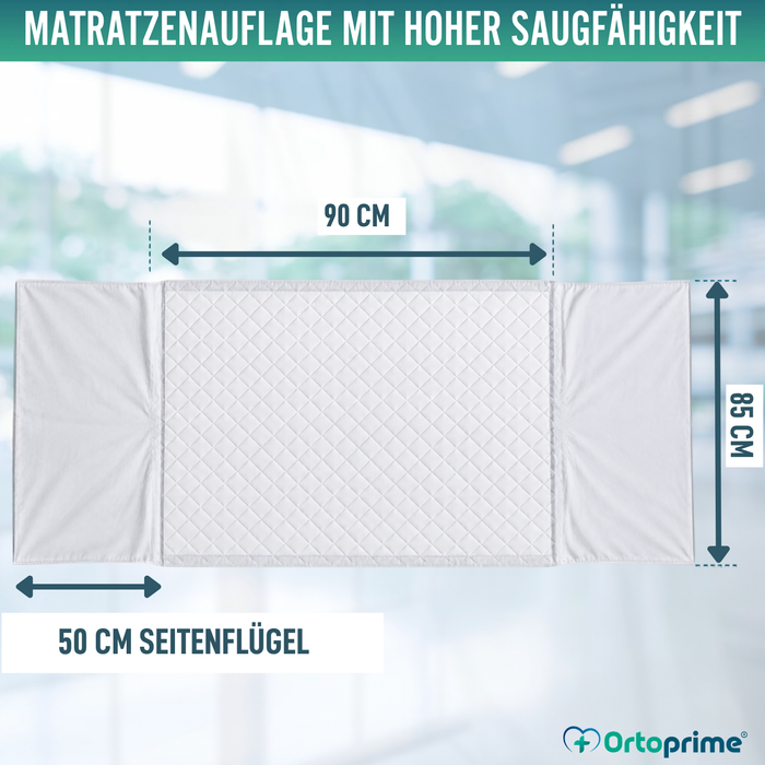 Waschbare Umweltfreundliche Saugfähige Matratzenauflage 90cm 3,15 Liter/m2