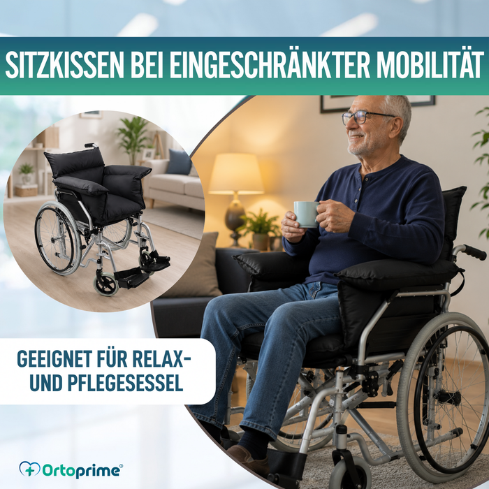 Antidekubitus-Schutzkissen für Rollstühle und Relaxsessel