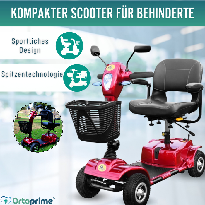 Elektrischer Rollstuhl | Doppeltes Federungssystem