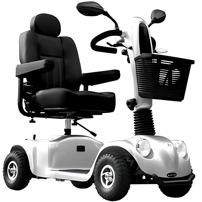 Elektrischer Scooter für Erwachsene | 4 Räder mit Federung