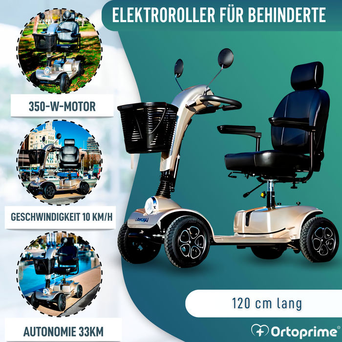 Hochwertiger Elektroroller für Erwachsene | 4 Räder